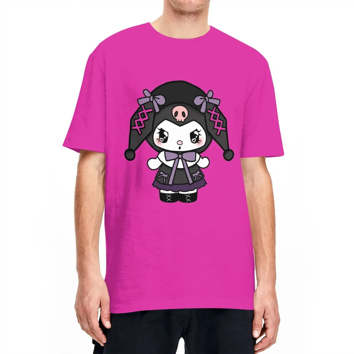 Leisure Kuromi Lolita T-Shirt Men Women Crew Neck Pure Cotton T Shirts Short Sleeve Tees Adult Clothes
Leisure Kuromi Lolita T-Shirt Men Women Crew Neck Pure Cotton T Shirts Short Sleeve Tees Adult Clothes