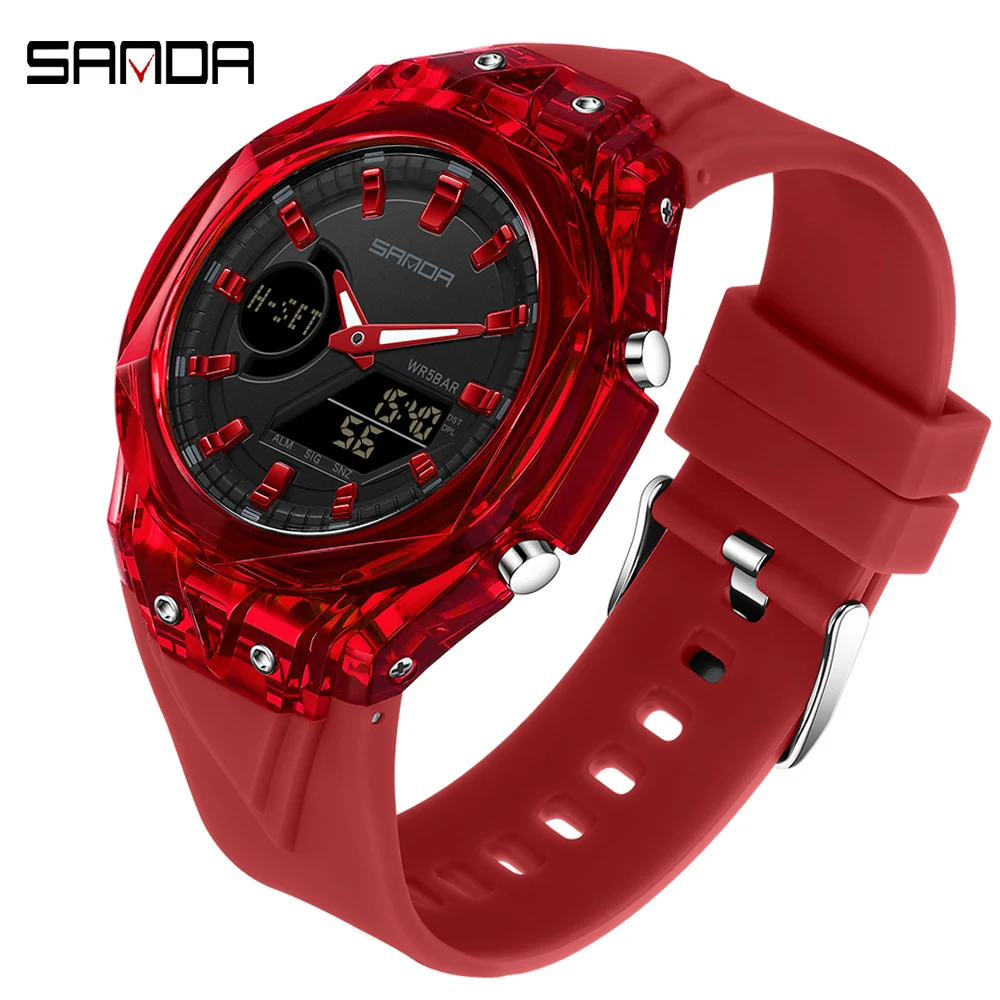 SANDA женские часы многофункциональные модные оригинальные кварцевые цифровые наручные часы для женщин водонепроницаемые светящиеся часы роскошные новые
SANDA женские часы многофункциональные модные оригинальные кварцевые цифровые наручные часы для женщин водонепроницаемые светящиеся часы роскошные новые