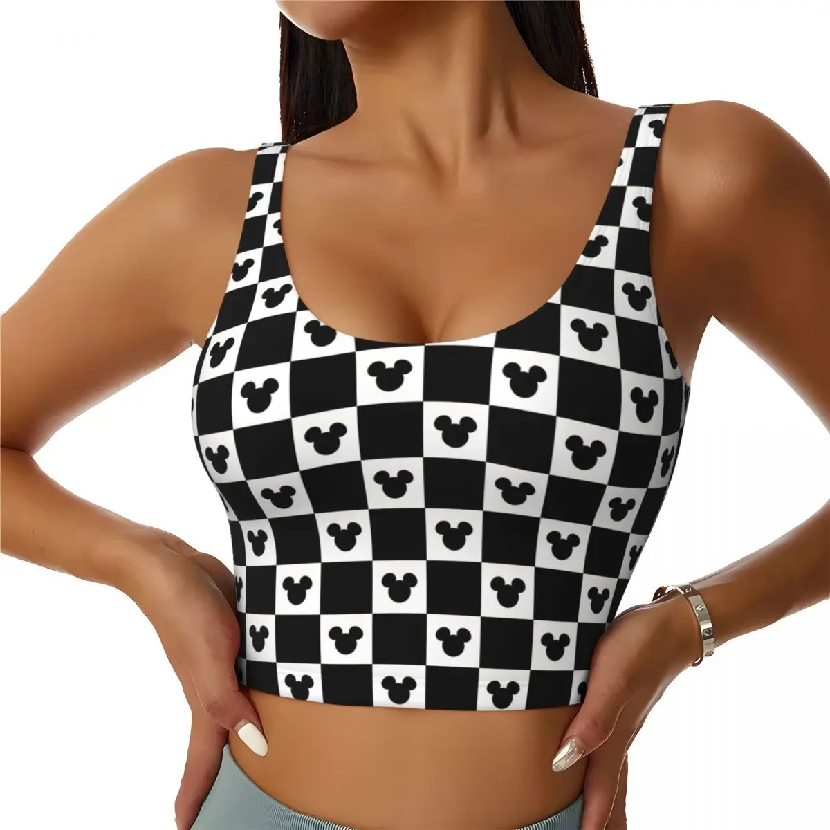 Custom Cartoon Mickey Mouse Manga Sports Bra for Women Classic High Impact Workout Yoga Crop Top
Custom Cartoon Mickey Mouse Manga Sports Bra for Women Classic High Impact Workout Yoga Crop Top