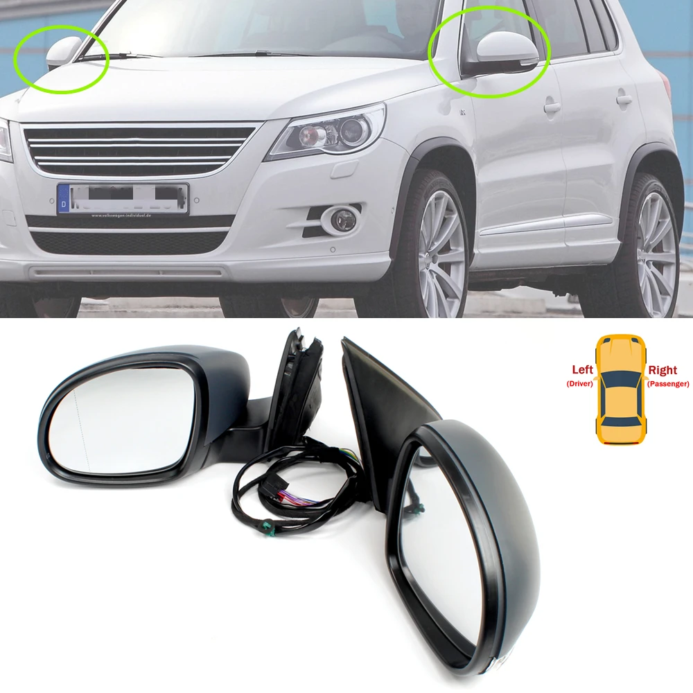 Rear Door Mirror For VW Tiguan 2008 2009 2010 2011 2012 Rear Electric Adjustable And Heated Mirror With Turn Singal Light
Rear Door Mirror For VW Tiguan 2008 2009 2010 2011 2012 Rear Electric Adjustable And Heated Mirror With Turn Singal Light