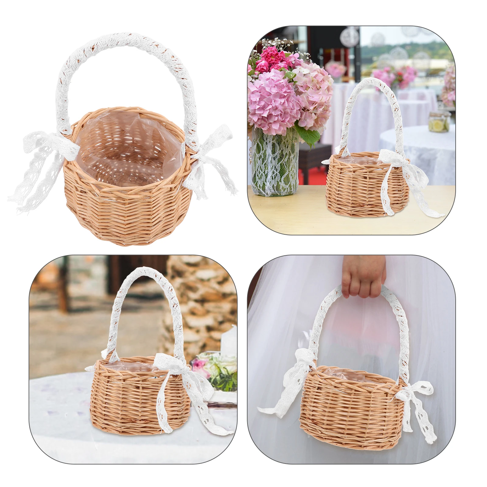 Woven Flower Basket Decorative Round Rattan Khaki Shopping Storage H Gift Basket made Home Wedding Gift Baskets H
Woven Flower Basket Decorative Round Rattan Khaki Shopping Storage H Gift Basket made Home Wedding Gift Baskets H