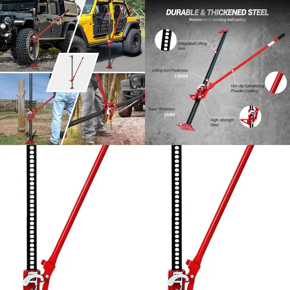 3-Ton Capacity Ratcheting Off-Road Utility Jack for Tractor, Truck, SUV - Lifts 5.12 to 52 Inches
3-Ton Capacity Ratcheting Off-Road Utility Jack for Tractor, Truck, SUV - Lifts 5.12 to 52 Inches