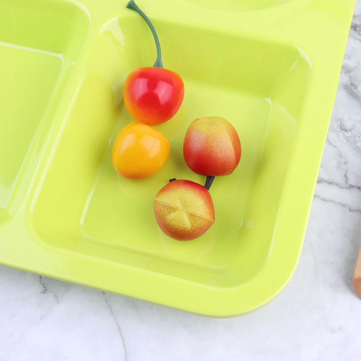 Plastic Separating Dish Anti-fall Tray Divided Plate Practical Tableware White Dishes Grid Environmental Friendly Long Life
Plastic Separating Dish Anti-fall Tray Divided Plate Practical Tableware White Dishes Grid Environmental Friendly Long Life