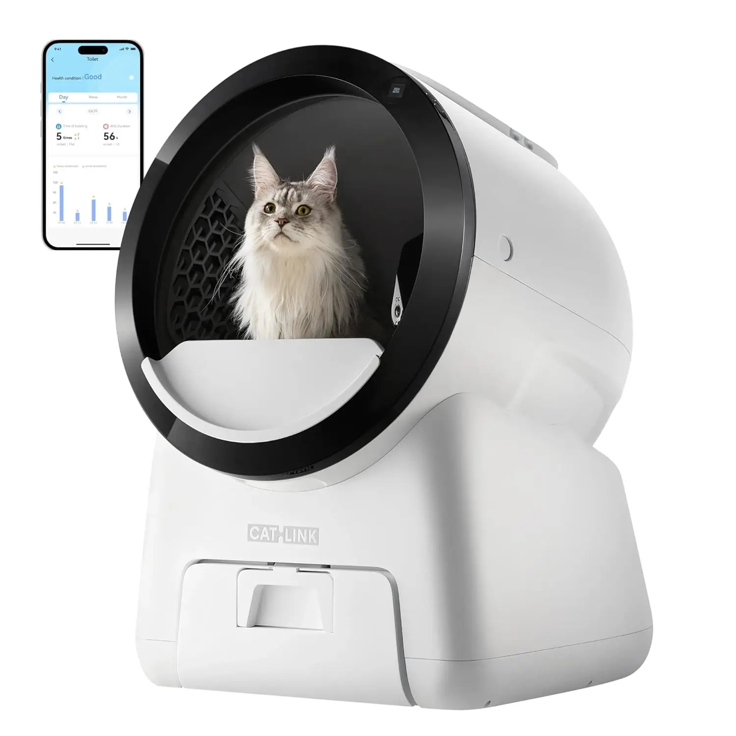Scooper Robot Automatic, Self-Cleaning Cat Litter Box, 5G WiFi App Control & Multiple Cats Dual-Ai Camera Tracking,, Customized
Scooper Robot Automatic, Self-Cleaning Cat Litter Box, 5G WiFi App Control & Multiple Cats Dual-Ai Camera Tracking,, Customized