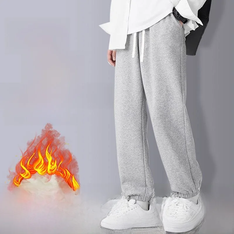 Мужские брюки прямого кроя на флисовой подкладке, повседневные широкие брюки, модные спортивные штаны больших размеров, удобные теплые спортивные брюки
Мужские брюки прямого кроя на флисовой подкладке, повседневные широкие брюки, модные спортивные штаны больших размеров, удобные теплые спортивные брюки