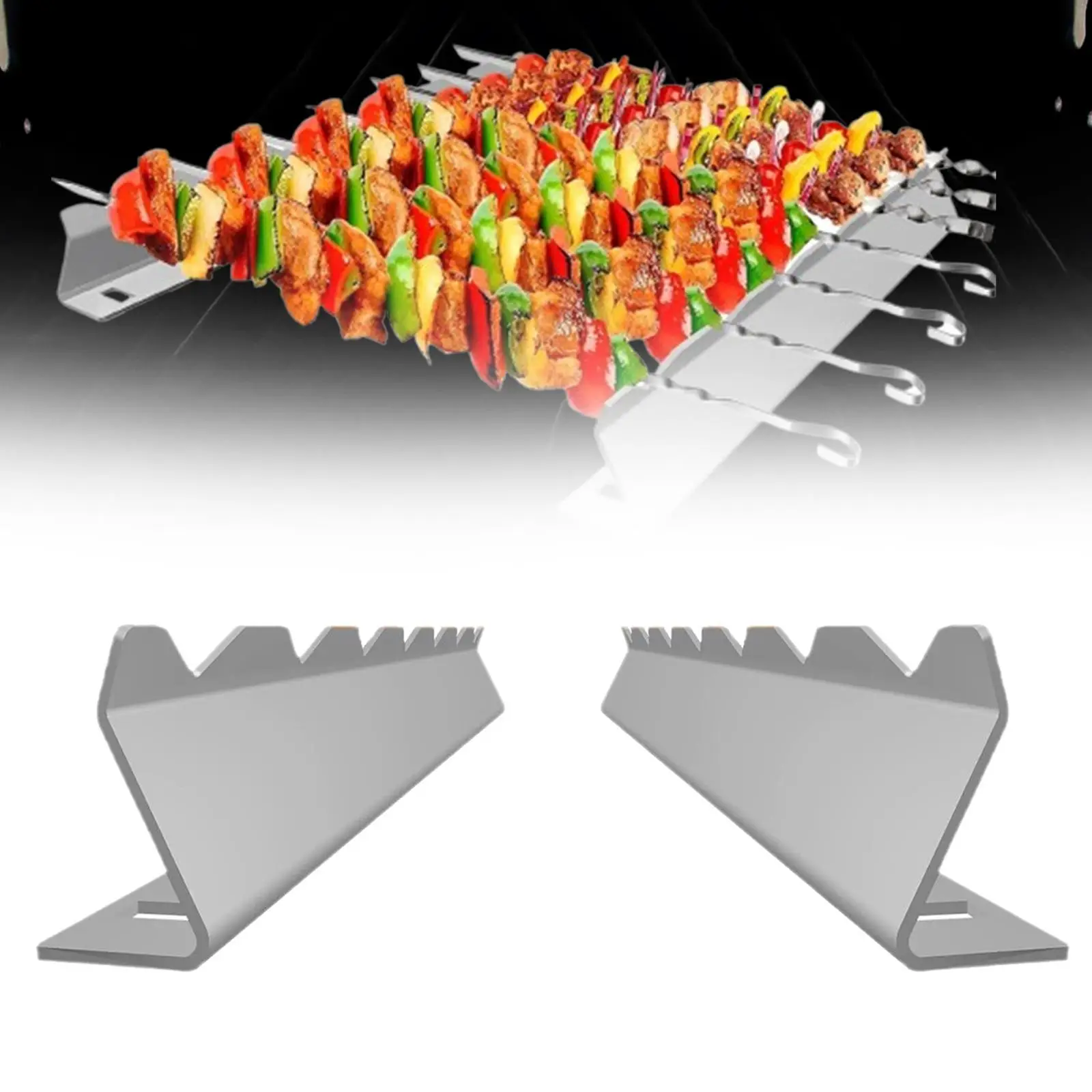 Набор стоек для шампуров, палочки для барбекю, шампуры для барбекю, металлические шампуры для гриля для мяса
Набор стоек для шампуров, палочки для барбекю, шампуры для барбекю, металлические шампуры для гриля для мяса