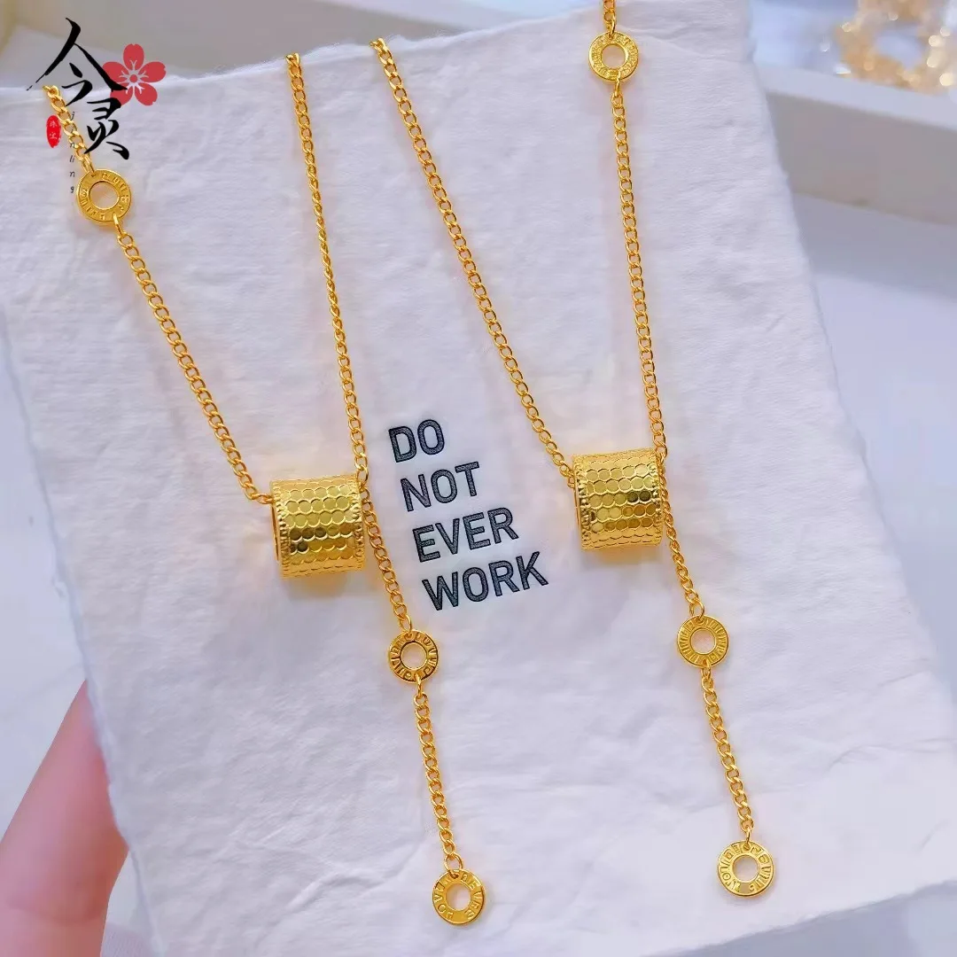 Slender Waist Necklace Women's 24K Gold AU999 - Classic slim waist design, 24K/AU999 pure gold, exquisite for women's neck
Slender Waist Necklace Women's 24K Gold AU999 - Classic slim waist design, 24K/AU999 pure gold, exquisite for women's neck