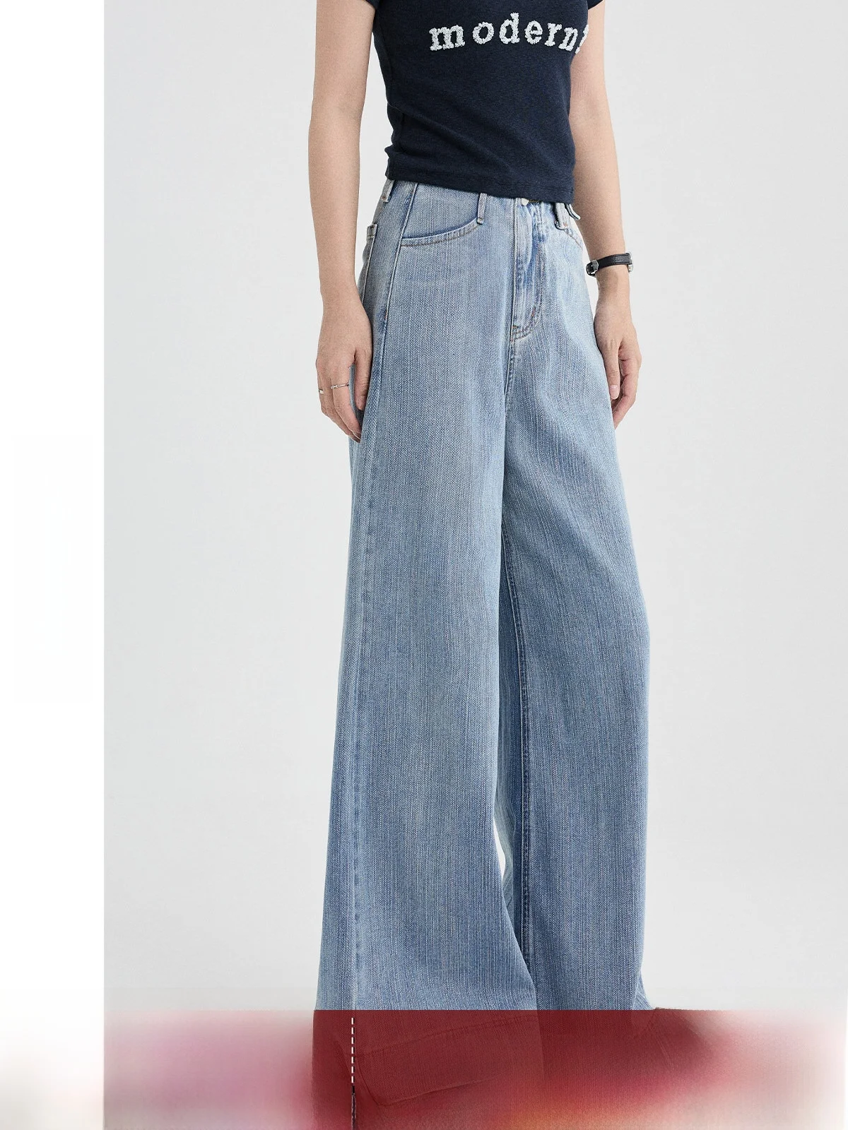 High Waist Wide Leg Jeans Women Loose Straight Cut Denim Pants Summer Slimming Drapey Floor-Length Trousers by Guier
High Waist Wide Leg Jeans Women Loose Straight Cut Denim Pants Summer Slimming Drapey Floor-Length Trousers by Guier
