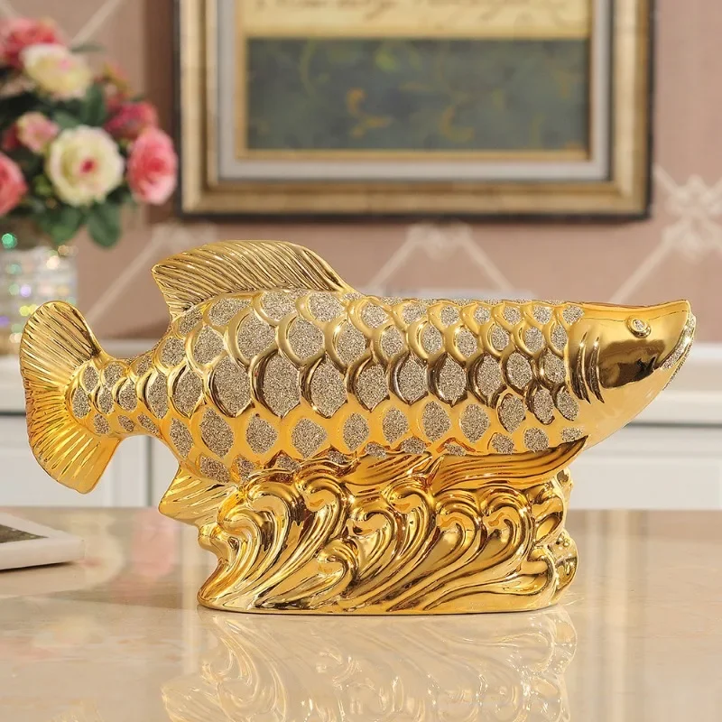 Living Room and Home Golden Dragon Fish Ornaments TV Wine Cabinet Bookcase Entrance Decoration Creative Office Desk
Living Room and Home Golden Dragon Fish Ornaments TV Wine Cabinet Bookcase Entrance Decoration Creative Office Desk