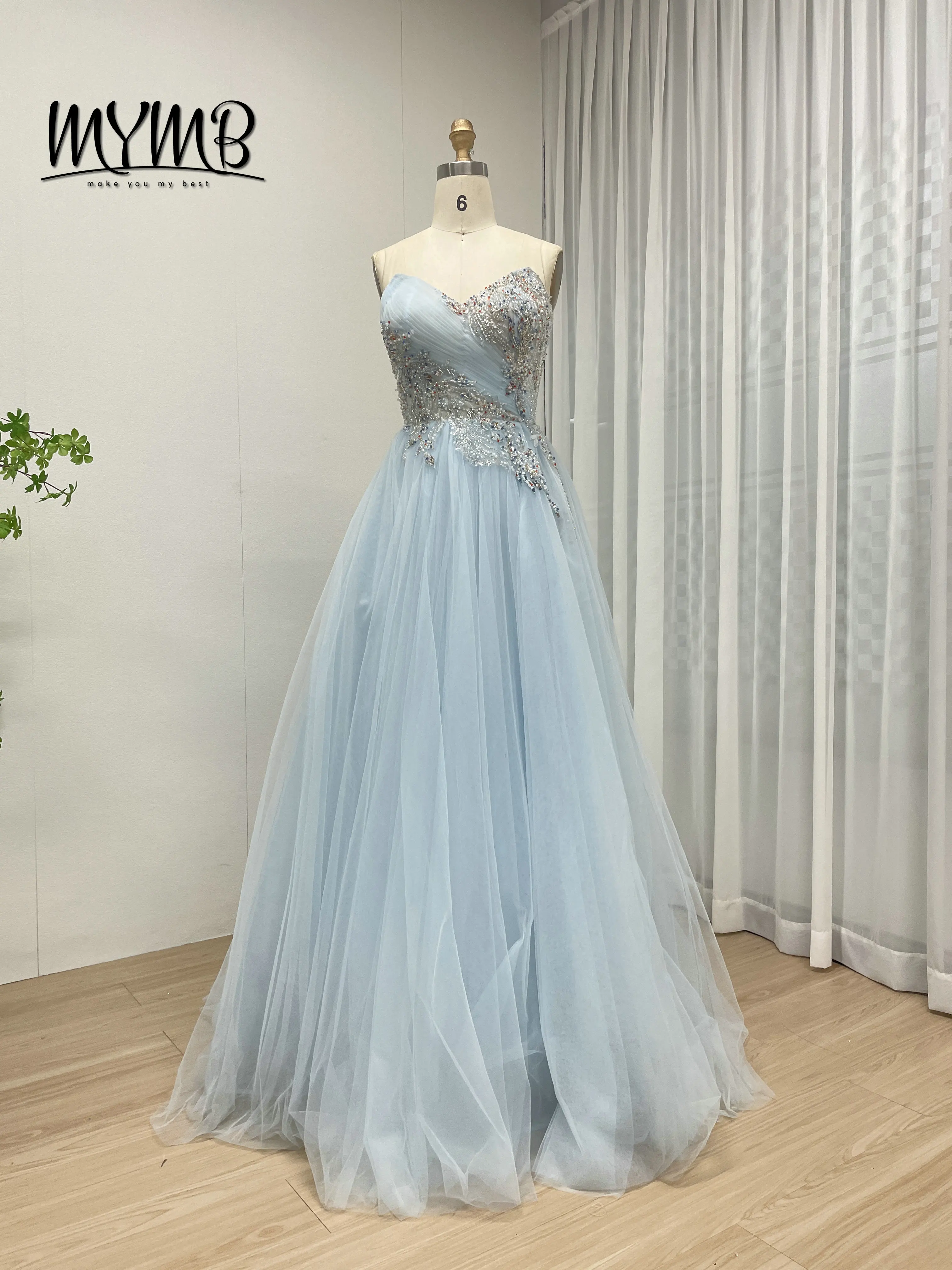 MYMB Luxury Sweetheart Neck Sexy Sleeveless Tulle a Line Gown With Dazzling Colorful Beads Suitable for Prom Long Dress MB40311
MYMB Luxury Sweetheart Neck Sexy Sleeveless Tulle a Line Gown With Dazzling Colorful Beads Suitable for Prom Long Dress MB40311