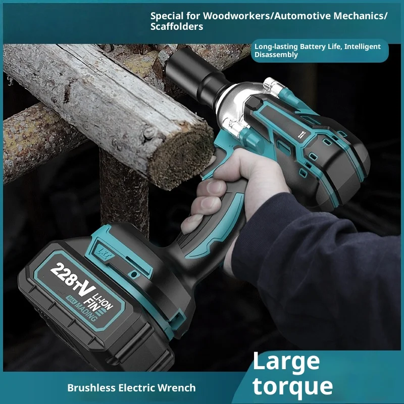 High Torque Long Endurance Brushless Electric Wrench Tire Repair Impact Cannon Gisam Klucz Udarowy Pistola De Impacto De Bateria
High Torque Long Endurance Brushless Electric Wrench Tire Repair Impact Cannon Gisam Klucz Udarowy Pistola De Impacto De Bateria