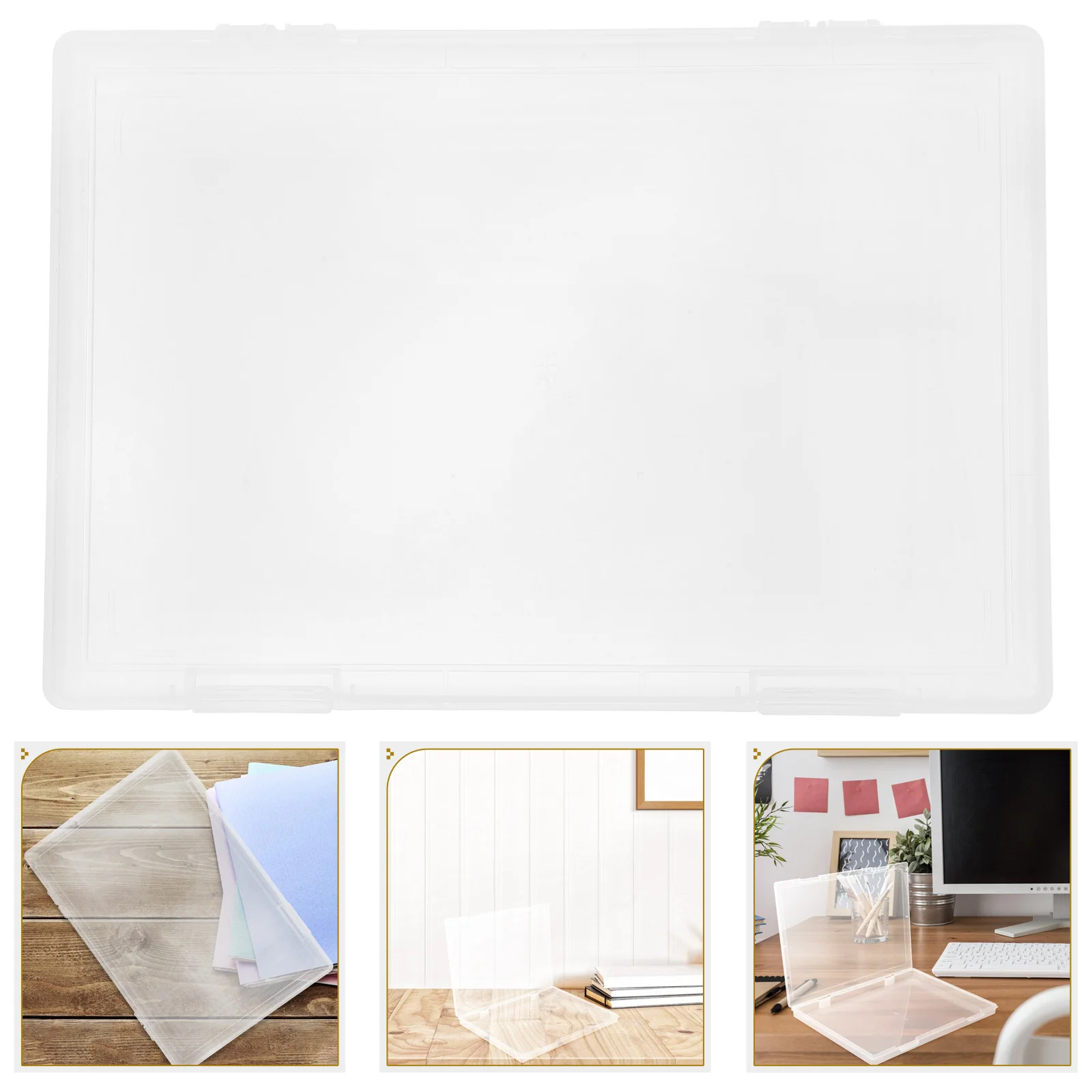 2Pcs Clear File Box with Lid Portable Plastic Document Organizer Paper Storage Container for Office Use Storage File Boxes
2Pcs Clear File Box with Lid Portable Plastic Document Organizer Paper Storage Container for Office Use Storage File Boxes