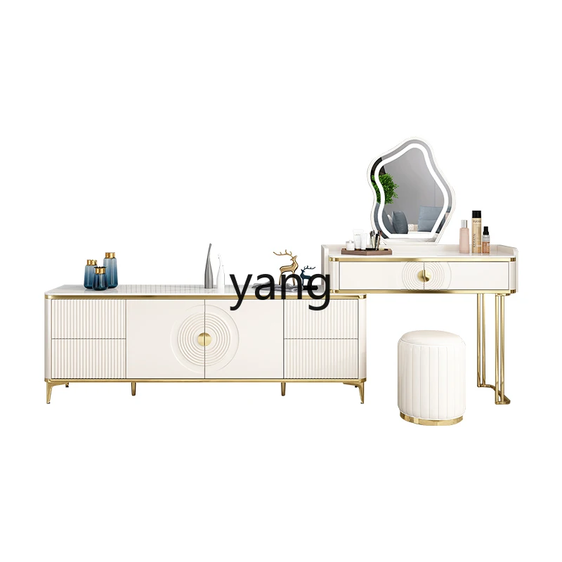 Yjq bedroom makeup rock slab countertop household storage living room TV cabinet desk integrated
Yjq bedroom makeup rock slab countertop household storage living room TV cabinet desk integrated