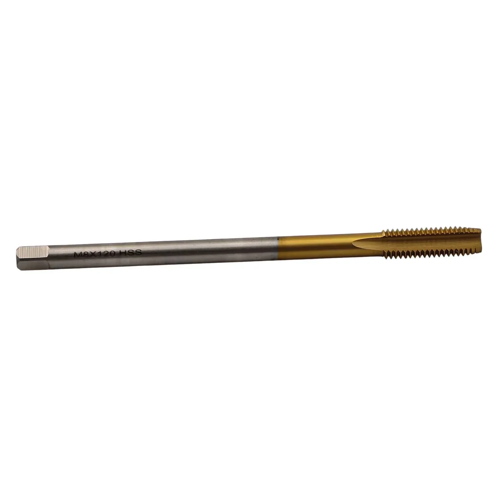 Efficient M8 x 1 25 Metric Thread Tap 120mm Long TiCoated HSS Straight Flute for Tapping Damaged or Stuck Threads
Efficient M8 x 1 25 Metric Thread Tap 120mm Long TiCoated HSS Straight Flute for Tapping Damaged or Stuck Threads