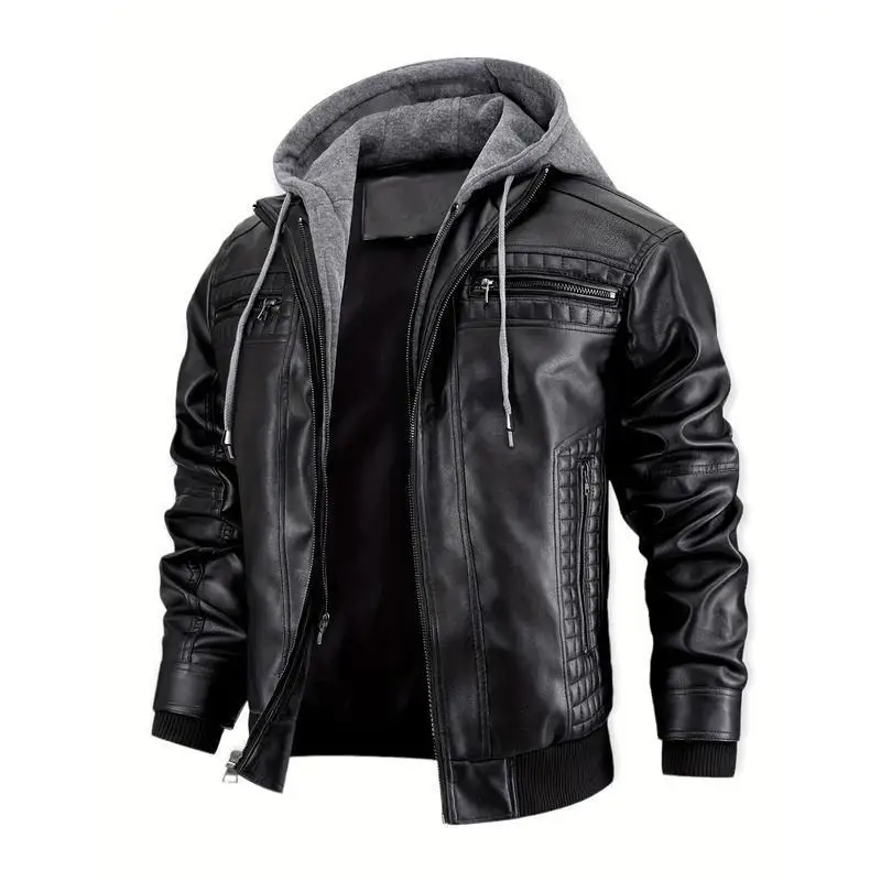 Men's PU Leather Jacket Coat Five Sleeve Long Other Material Composition Resistant to Deformation Spring Season Fashion Menswear
Men's PU Leather Jacket Coat Five Sleeve Long Other Material Composition Resistant to Deformation Spring Season Fashion Menswear
