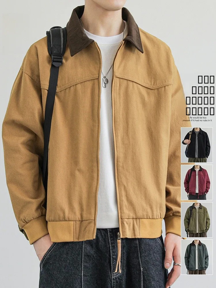 Мужская повседневная рабочая куртка Rampo свободного кроя с контрастным воротником, зимняя верхняя одежда, современная, на молнии, с декоративными элементами, грязеотталкивающая
Мужская повседневная рабочая куртка Rampo свободного кроя с контрастным воротником, зимняя верхняя одежда, современная, на молнии, с декоративными элементами, грязеотталкивающая