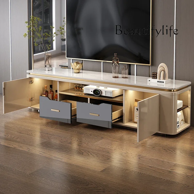 ZR Light Luxury TV Cabinet Storage Locker Integrated Living Room Home New High-end Large Apartment Rock Slab Floor Cabinet
ZR Light Luxury TV Cabinet Storage Locker Integrated Living Room Home New High-end Large Apartment Rock Slab Floor Cabinet