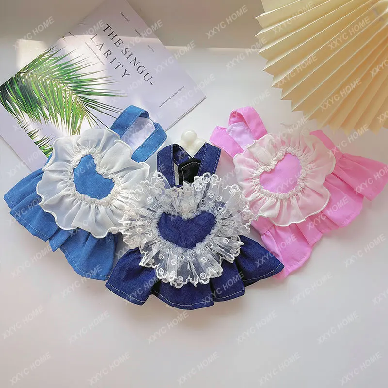 Pet Spring and Summer Dog Cat Lace Love Denim Suspender Dress Small and Medium Dogs Clothes
Pet Spring and Summer Dog Cat Lace Love Denim Suspender Dress Small and Medium Dogs Clothes