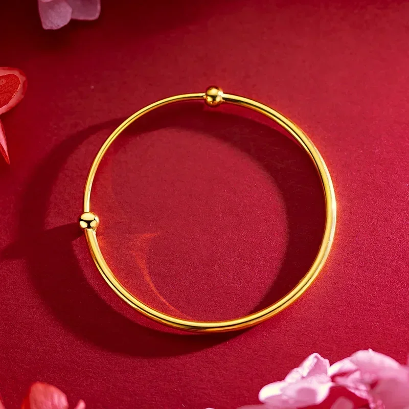 9999 Real Gold 24K Open Versatile DIY Glossy Bead Glossy Universal Bracelet, Glossy Edition
9999 Real Gold 24K Open Versatile DIY Glossy Bead Glossy Universal Bracelet, Glossy Edition