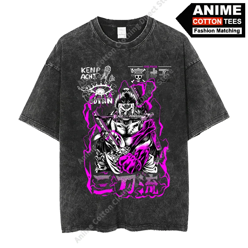 Street styl Anime Print T Shirt ONE PIECE Roronoa Zoro Graphic Harajuku Men Women Casual Short Sleeve Cotton Vintage Loose Tees
Street styl Anime Print T Shirt ONE PIECE Roronoa Zoro Graphic Harajuku Men Women Casual Short Sleeve Cotton Vintage Loose Tees