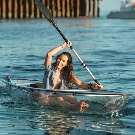 Cheap Transparent clear Glass Bottom Crystal Kayak 2 Person Canoe Kayak With Led for Sale
Cheap Transparent clear Glass Bottom Crystal Kayak 2 Person Canoe Kayak With Led for Sale