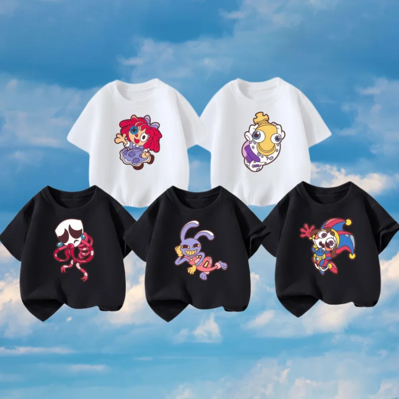 Anime Cotton T-Shirt for TADC Pomni Rgatha Anime Character Printing Summer Comfortable Children Sleeve Top Children's Clothing
Anime Cotton T-Shirt for TADC Pomni Rgatha Anime Character Printing Summer Comfortable Children Sleeve Top Children's Clothing