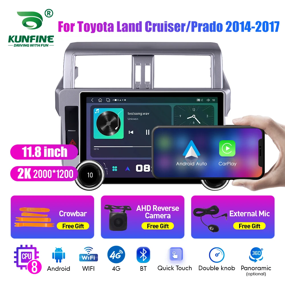 11.8 Inch 2K Double Knobs 2 Din Car Radio For Honda Prado 2014-2017 Car Radio DVD Multimedia Video Player Android Auto Carplay
11.8 Inch 2K Double Knobs 2 Din Car Radio For Honda Prado 2014-2017 Car Radio DVD Multimedia Video Player Android Auto Carplay