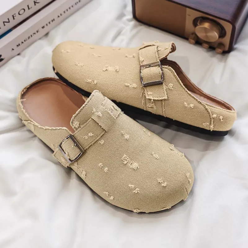 Canvas Mules for Men Large Size 46 Closed Toe Slip On Flat Sneakers Open Back Casual Shoes Loafers Slippers Platform Half Shoes
Canvas Mules for Men Large Size 46 Closed Toe Slip On Flat Sneakers Open Back Casual Shoes Loafers Slippers Platform Half Shoes
