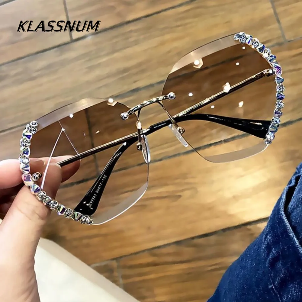 Fashion Diamond Sunglasses Women'S Oversized Sun Glasses Travel Stylish Men Vintage Rimless Eyeglasses Luxury Brand Design Uv400
Fashion Diamond Sunglasses Women'S Oversized Sun Glasses Travel Stylish Men Vintage Rimless Eyeglasses Luxury Brand Design Uv400