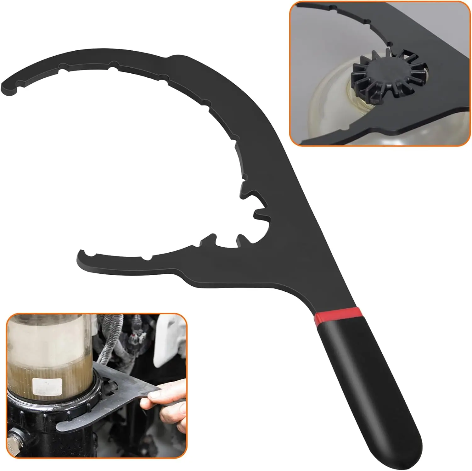 Ключ для дизельного топливного фильтра для дизельного топлива Davco 4,6/5/6/8 дюймов, инструмент для снятия топливного фильтра для дизельного двигателя DD13, DD15, DD16
Ключ для дизельного топливного фильтра для дизельного топлива Davco 4,6/5/6/8 дюймов, инструмент для снятия топливного фильтра для дизельного двигателя DD13, DD15, DD16