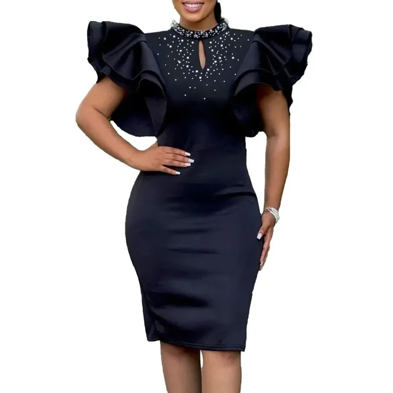Dashiki African Party Evening Dresses for Women Spring 2025 Elegant African Short Sleeve Polyester Bodycon Midi Dress Outfits
Dashiki African Party Evening Dresses for Women Spring 2025 Elegant African Short Sleeve Polyester Bodycon Midi Dress Outfits