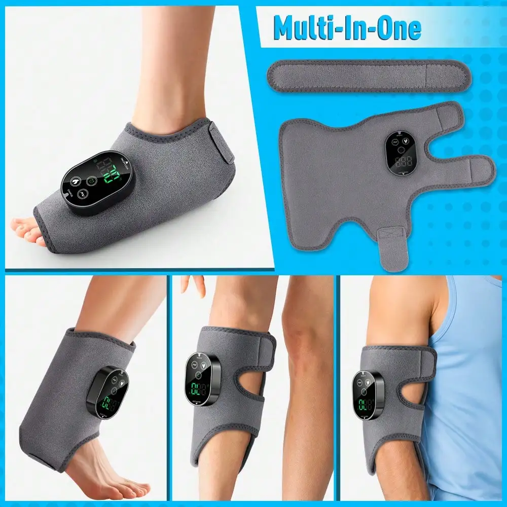 Heating Vibrating Foot Massager - Dual Motor Ankle/Calf Massage, 3 Speeds, 6 Temperature Levels, Timer, 3000mAh Type-C Charging,
Heating Vibrating Foot Massager - Dual Motor Ankle/Calf Massage, 3 Speeds, 6 Temperature Levels, Timer, 3000mAh Type-C Charging,