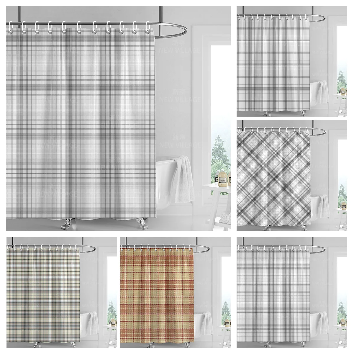 Home decoration shower curtains bathroom waterproof curtain fabric Living Room Modern Nordic Modern geometric pattern simple
Home decoration shower curtains bathroom waterproof curtain fabric Living Room Modern Nordic Modern geometric pattern simple
