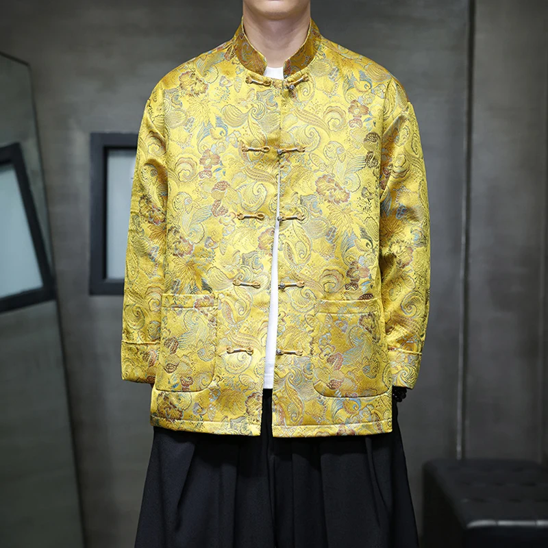 New Chinese Sle Embroidered Dragon Jaet Men's Casual Coat Buttoned Caozhou Suit Spring Autumn Breathable Liner Inner
New Chinese Sle Embroidered Dragon Jaet Men's Casual Coat Buttoned Caozhou Suit Spring Autumn Breathable Liner Inner