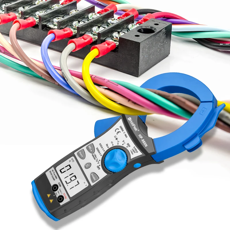 3000A True RMS AC/DC Clamp Meter w/Clamp Light & Backlit, Capacitance Temp Freq Duty Cycle for Industrial Electrical
3000A True RMS AC/DC Clamp Meter w/Clamp Light & Backlit, Capacitance Temp Freq Duty Cycle for Industrial Electrical