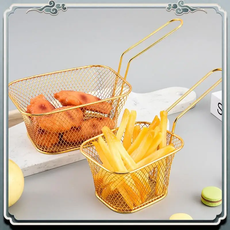 Durable Frying Basket Mini French Fries Frying Basket Square Oil Filter Frying Basket Snack Tableware Basket
Durable Frying Basket Mini French Fries Frying Basket Square Oil Filter Frying Basket Snack Tableware Basket