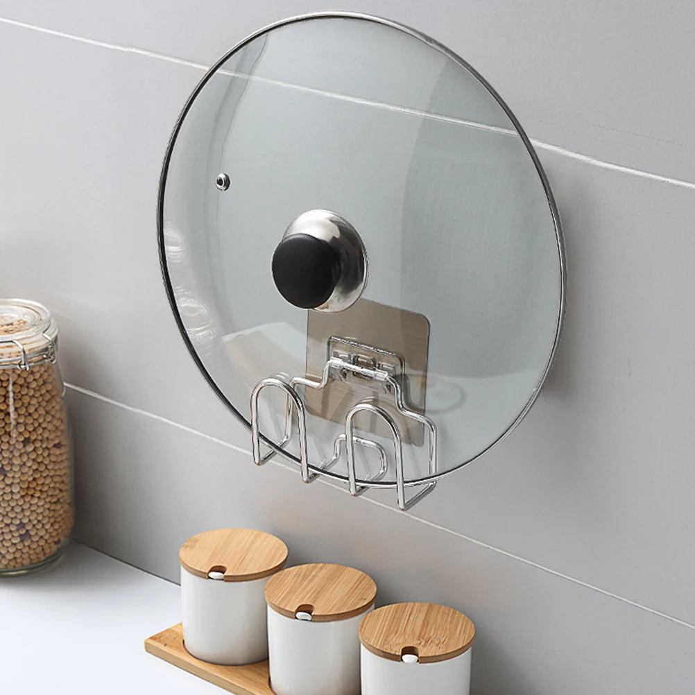 Stainless Steel Pot Lid Rack Punch Free Wall Mount Cutting Board Holder Kitchen Organizer Pan Cover Shelf Storage Solution
Stainless Steel Pot Lid Rack Punch Free Wall Mount Cutting Board Holder Kitchen Organizer Pan Cover Shelf Storage Solution
