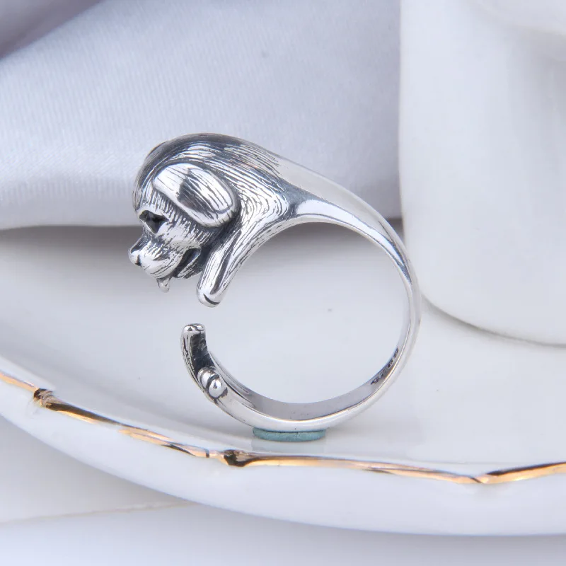 Buyee 925 Sterling Silver Fashion Ring Elegant Dog Open Ring for Women Men Fashion Animal Fine Jewelry Circle Gift 
Buyee 925 Sterling Silver Fashion Ring Elegant Dog Open Ring for Women Men Fashion Animal Fine Jewelry Circle Gift