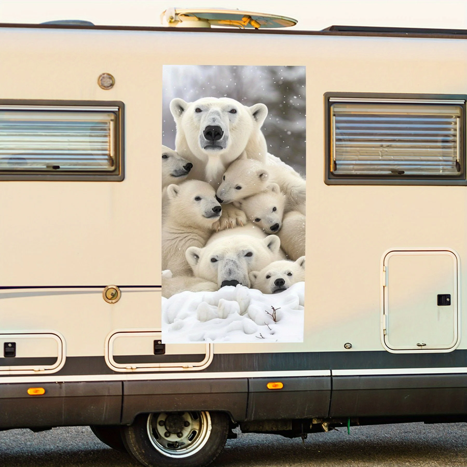 Теплая автомобильная наклейка «Семейка белого медведя», виниловая наклейка на сторону моторики дома, водонепроницаемая самоклеящаяся виниловая наклейка на си
Теплая автомобильная наклейка «Семейка белого медведя», виниловая наклейка на сторону моторики дома, водонепроницаемая самоклеящаяся виниловая наклейка на си