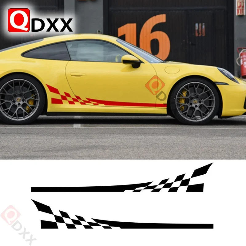 Racing Flag Graphics Sticker Car Door Side Skirt Vinyl Decals For Porsche 911 997 Exterior Accessories Sport Stripes Sticker
Racing Flag Graphics Sticker Car Door Side Skirt Vinyl Decals For Porsche 911 997 Exterior Accessories Sport Stripes Sticker