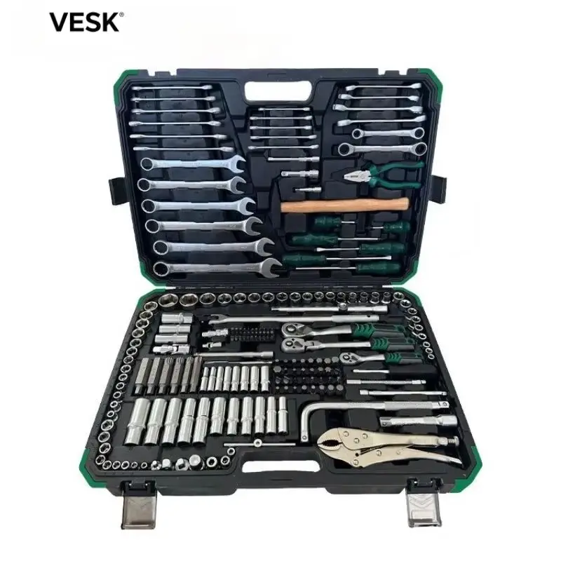WZAUTO 202pcs Portable Car Repair Mechanic Tool Set Ratchet Torque Wrench Socket Hard Case CRV Material Hand Power Source OEM
WZAUTO 202pcs Portable Car Repair Mechanic Tool Set Ratchet Torque Wrench Socket Hard Case CRV Material Hand Power Source OEM