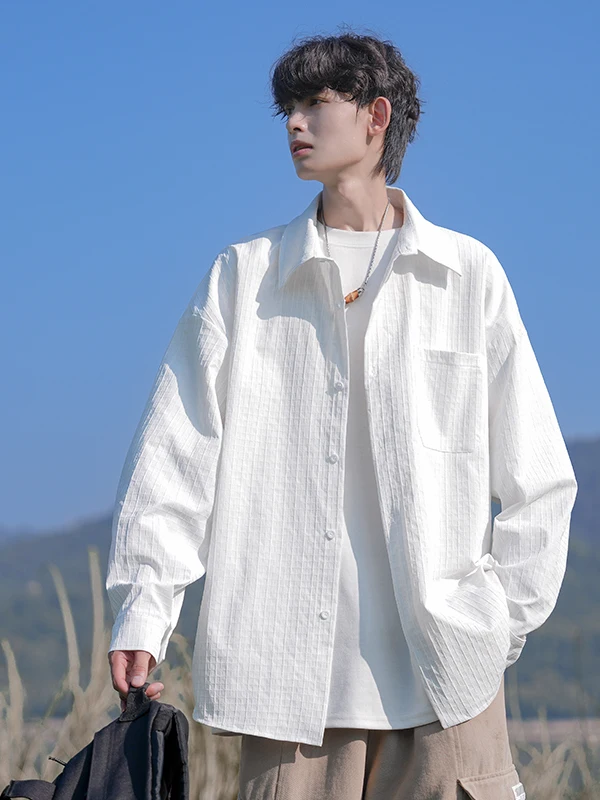 Мужская осенняя модная верхняя одежда свободного кроя с длинным рукавом, в стиле рабочей одежды, размеры S-M
Мужская осенняя модная верхняя одежда свободного кроя с длинным рукавом, в стиле рабочей одежды, размеры S-M