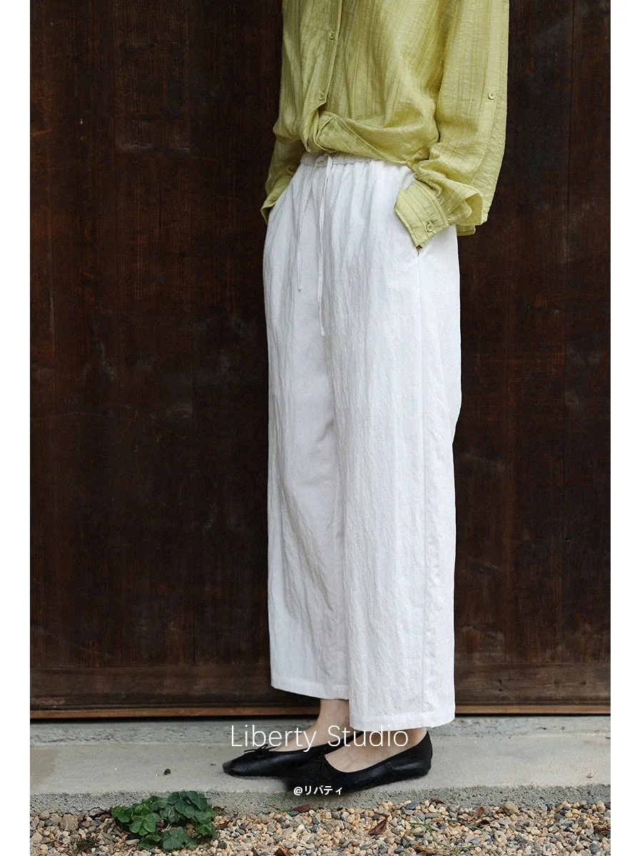 Casual Loose Fit Linen Pants Women's Summer New Style Breathable Lightweight Wrinkle Texture Straight Leg Trousers
Casual Loose Fit Linen Pants Women's Summer New Style Breathable Lightweight Wrinkle Texture Straight Leg Trousers