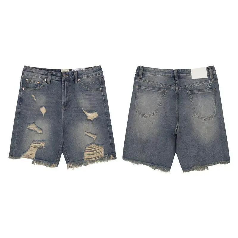 Gallery Dept New Ripped Washed Denim Shorts Knife Cut Fringed Casual Pants
Gallery Dept New Ripped Washed Denim Shorts Knife Cut Fringed Casual Pants