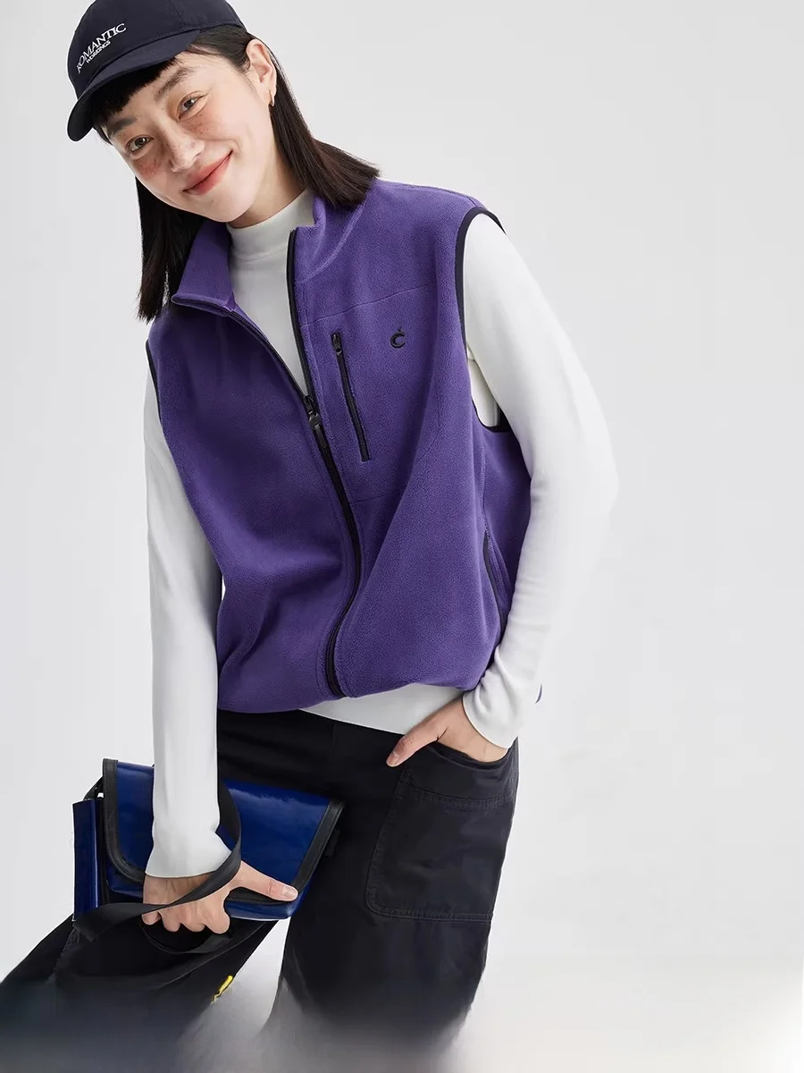 Cloud Life Purple Sweet Potato Cake Vest Polyester Fiber Zipper Design Warm Outerwear Women's Faion Commute Sle Vest
Cloud Life Purple Sweet Potato Cake Vest Polyester Fiber Zipper Design Warm Outerwear Women's Faion Commute Sle Vest