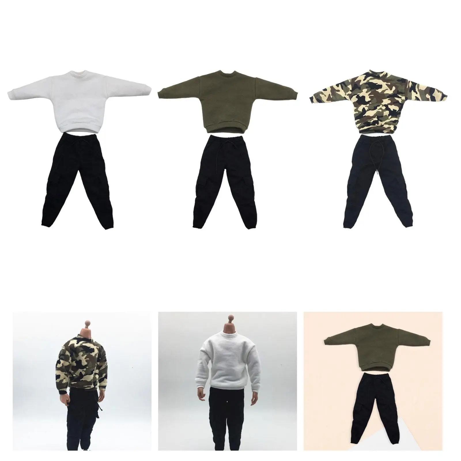 1:6 Sweatshirts and Pants Suit Miniature Clothing Action Figure Clothing Costume
1:6 Sweatshirts and Pants Suit Miniature Clothing Action Figure Clothing Costume