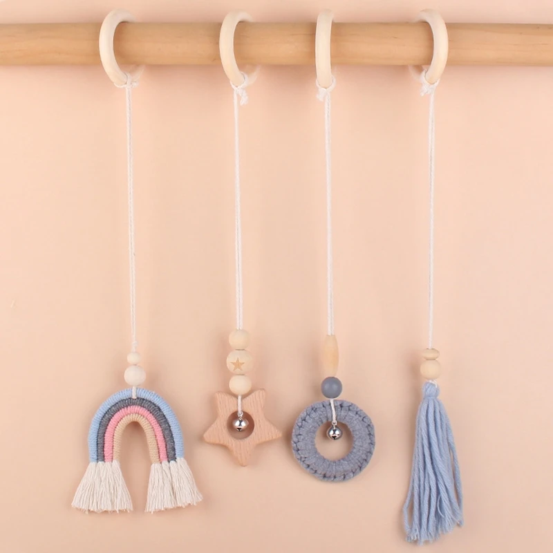 Wooden Hanging Toys Baby Gym Activity Toy Pendant Infant Sensory Toys 4pcs Set of Hanging Play Toy Newborn Gifts
Wooden Hanging Toys Baby Gym Activity Toy Pendant Infant Sensory Toys 4pcs Set of Hanging Play Toy Newborn Gifts