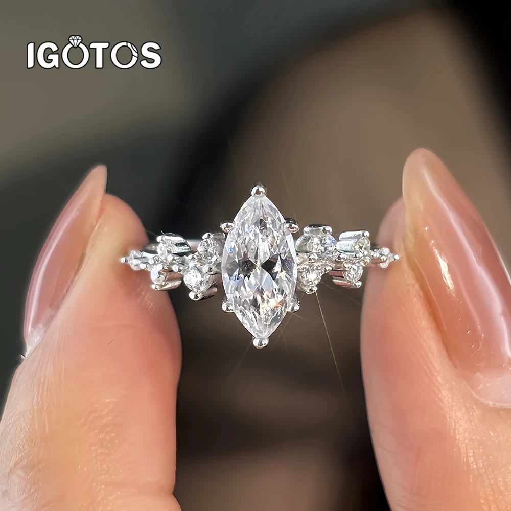 1ct Marquise Cut Moissanite Ring for Women Side Stone Accent 925 Sterling Silver Party Engagement Wedding Band Fine Jewelry Gift
1ct Marquise Cut Moissanite Ring for Women Side Stone Accent 925 Sterling Silver Party Engagement Wedding Band Fine Jewelry Gift