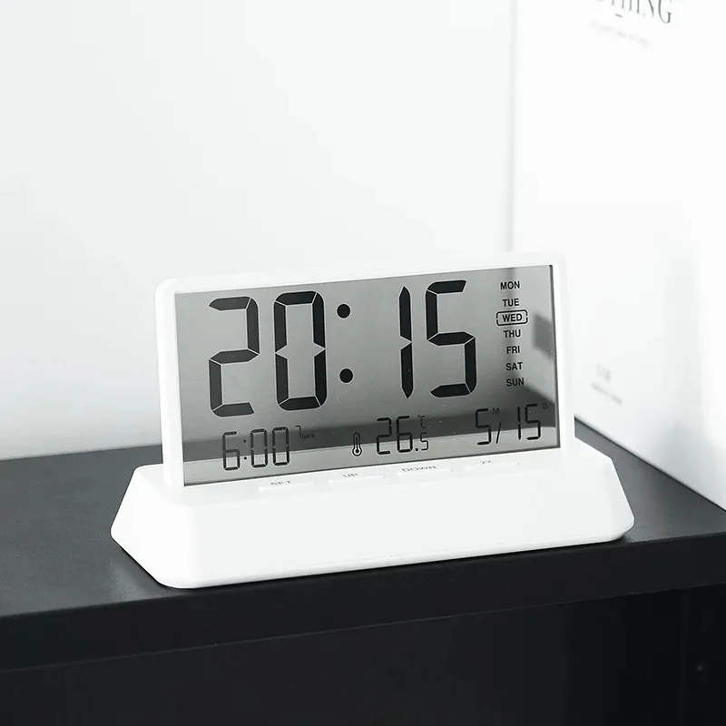 Creative, simple and transparent electronic alarm clock Multifunctional digital watch Sleepy multifunctional table clock
Creative, simple and transparent electronic alarm clock Multifunctional digital watch Sleepy multifunctional table clock