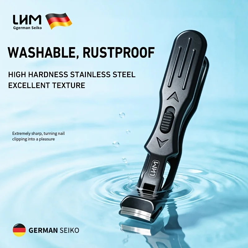 Ingrown Nail Clippers, Slanted Curved Blade Toenail Clippers, Wide Jaw Anti-Splash Nail Clipper for Thick & Ingrown Nails, Stain
Ingrown Nail Clippers, Slanted Curved Blade Toenail Clippers, Wide Jaw Anti-Splash Nail Clipper for Thick & Ingrown Nails, Stain